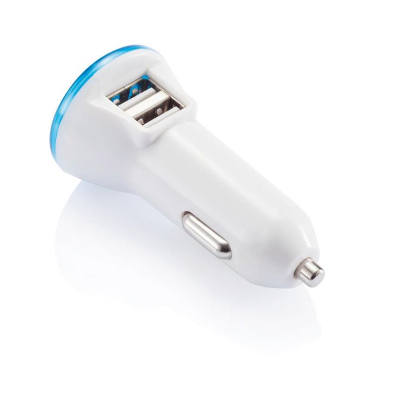 Double chargeur allume-cigare USB 2.1A Com Cadeau